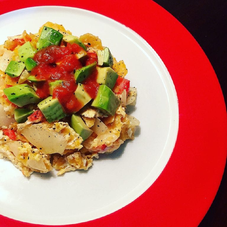 plate of gluten-free migas