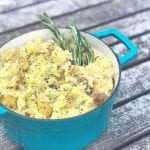 bowl of paleo garlic mashed potatoes