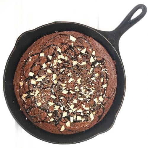 Brownies in a Cast Iron Skillet - Amanda's Cookin' 