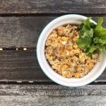 bowl of sweet and savory paleo egg salad