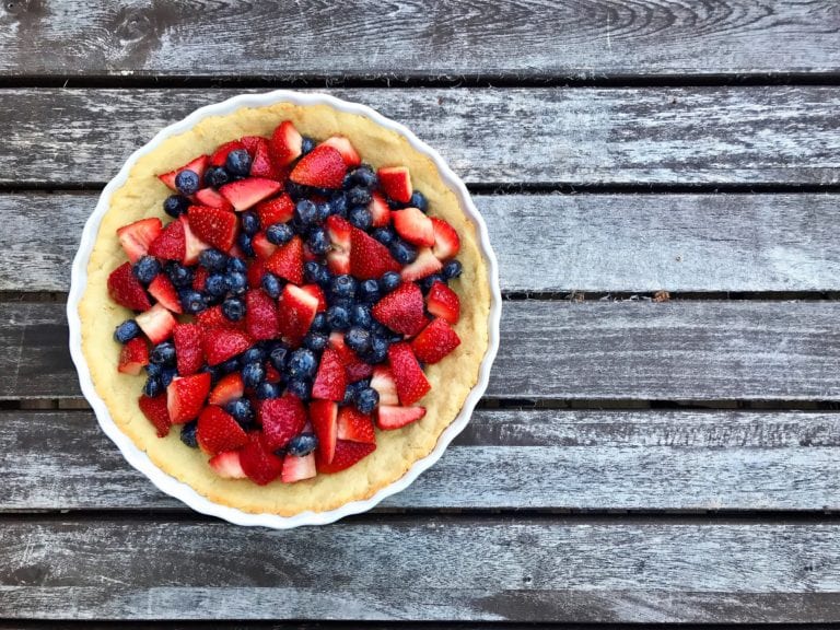 Gluten Free Berry Tart with Shortbread Crust