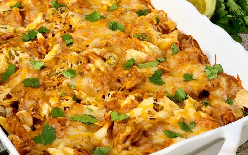 Gluten Free Chicken Nacho Casserole | My Well Balanced Life