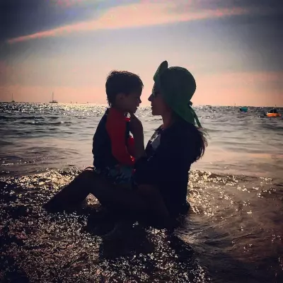 Kissing my baby boy