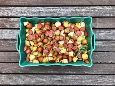 Roasted Rosemary Sausage & Potatoes