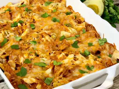 Gluten Free Chicken Nacho Casserole