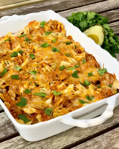 Gluten Free Chicken Nacho Casserole