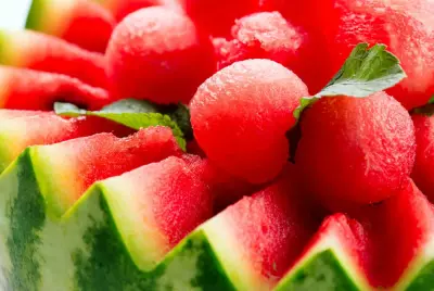 mojito seasoned watermelon balls